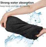 Microvezel badstof surfponcho voor volwassenen (uniseks) – badponcho/badjas voor sauna, dames en heren –  Zwart Kato Tirrinia