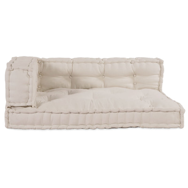 Pallet Sofa Kussen Met Arm- En Rugsteun Crème Stof