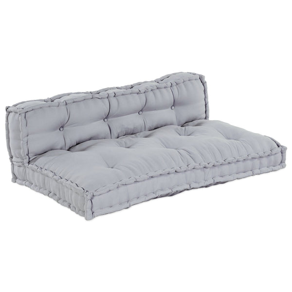 Pallet Sofa Kussen Met Rugsteun Grijs Stof