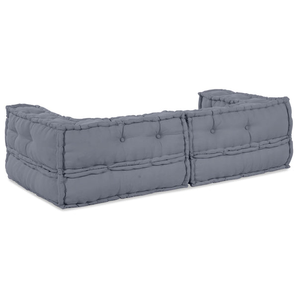 Poef Grijs 140X70X36 Stof