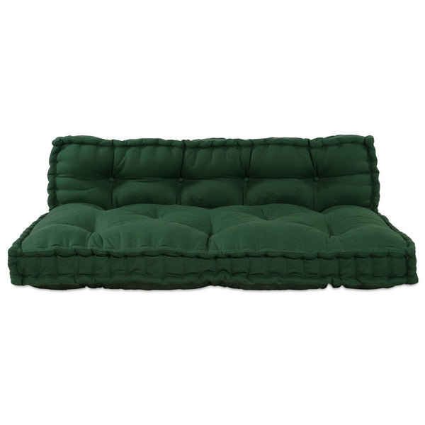 Palletssofa Kussen Met Rugleuning Groene Stof