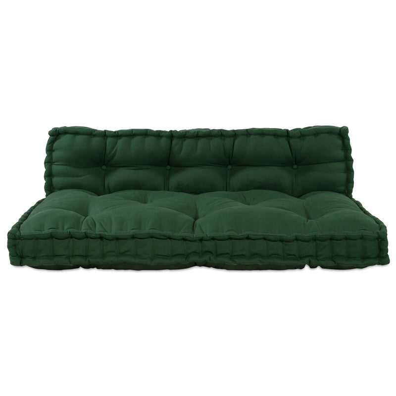 Palletssofa Kussen Met Rugleuning Groene Stof