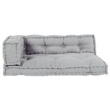 Pallet Sofa Kussen Met Arm- En Rugsteun - Grijs Stof