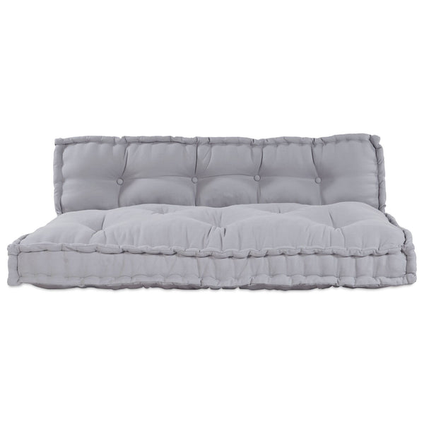 Pallet Sofa Kussen Met Rugsteun Grijs Stof