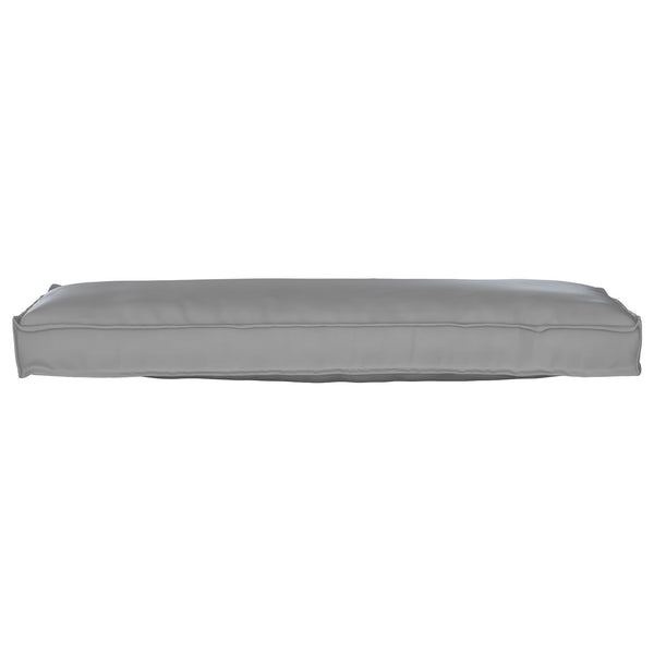 Palletkussen Voor Bank Grijs 120X40X8 Cm Oxford Stof