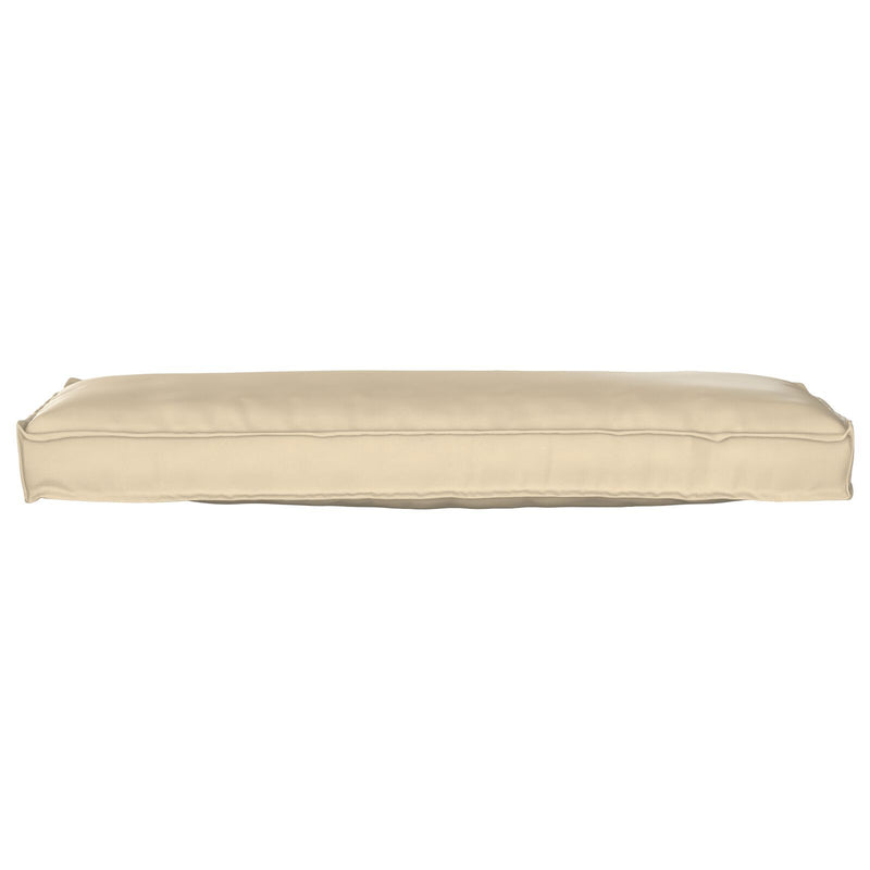 Pallet Kussen Voor Bank Beige 120X40X8 Cm Oxford Stof