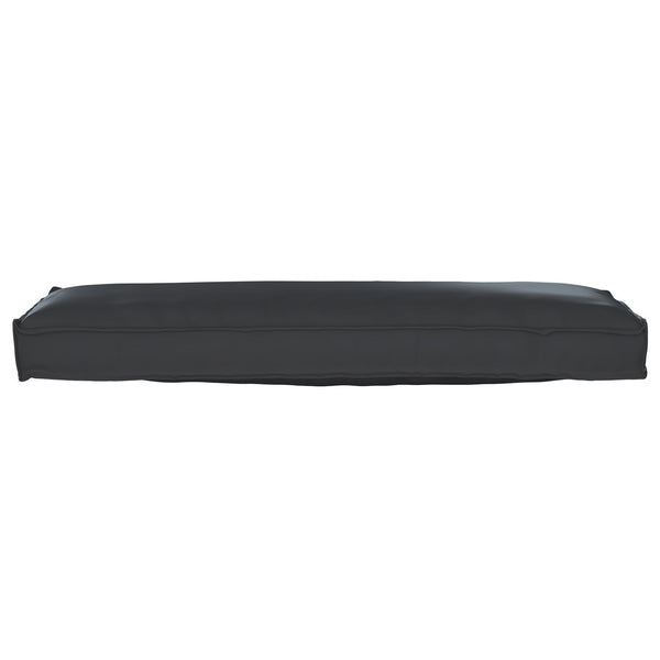 Palletkussen Voor Bank Zwart 120X40X8 Cm Oxford Stof