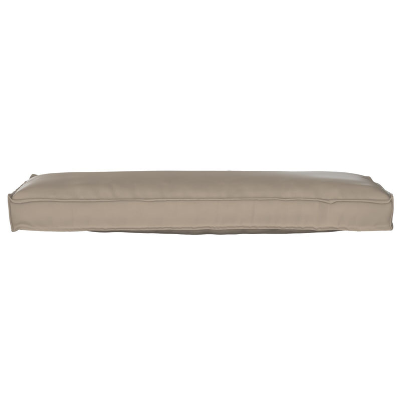 Pallet Kussen Voor Bank Taupe 120X40X8 Cm Oxford Stof