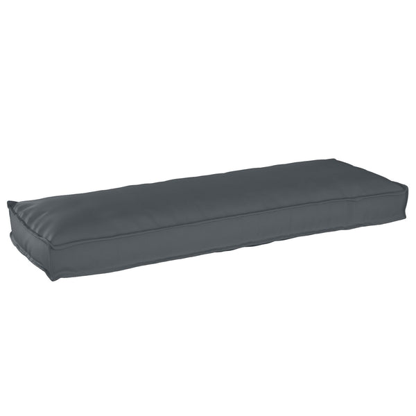 Palletkussens Voor Bank 2 Stuks Anthraciet 120X40X8 Cm Oxford Stof