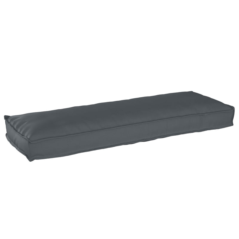 Palletkussens Voor Bank 2 Stuks Anthraciet 120X40X8 Cm Oxford Stof