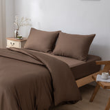 Eenpersoons Beddengoedset - Coffee Brown