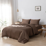Eenpersoons Beddengoedset Xl - Coffee Brown