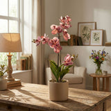 Artificial Orchid Vanda 60 Cm - Old Pink In Pot - Artificial Plant